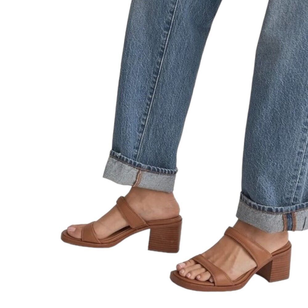 Madewell Shoes Women’s 11 Brown The Saige Double Strap Sandal Leather NK041‎
